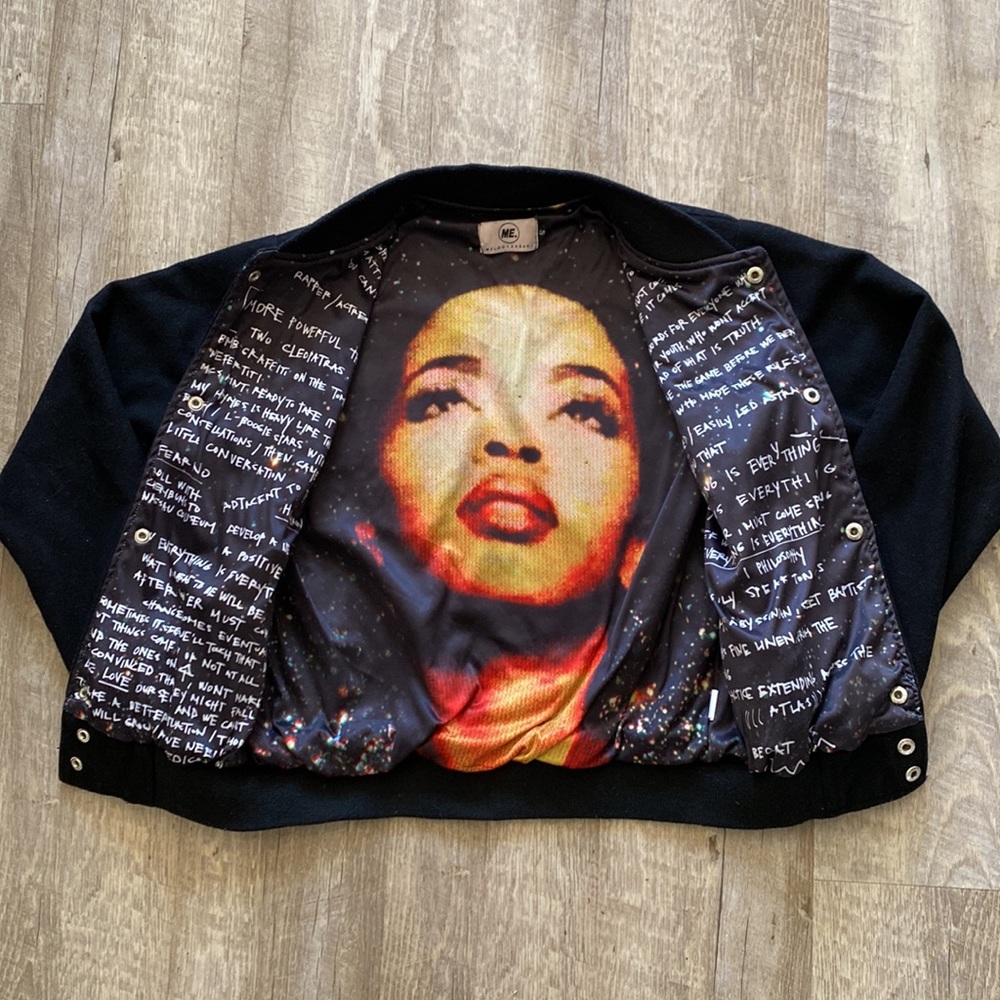 Melody Ehsani ‘Lauryn Hill Miseducation’ bomber jacket Small